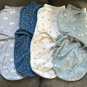 Insular Velcro baby swaddles 4 total